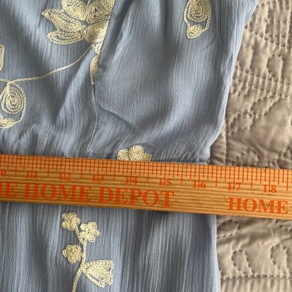 Lily Rose Floral Tier Midi Dress XXL Embroidered Flutter Sleeve Cottagecore NEW - Picture 13 of 13